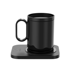 Black heating electric mug