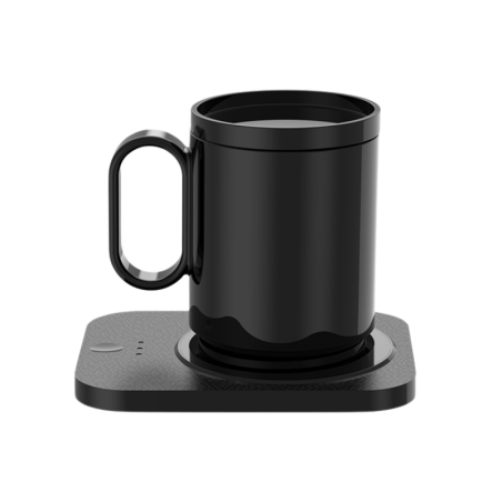 Black heating electric mug