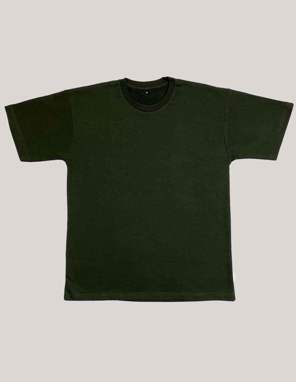 Olive  TerryCotton T-Shirt